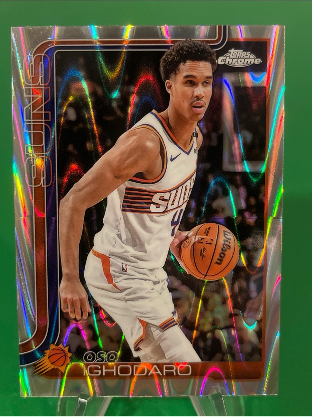 Oso Ighodaro 2025-26 Topps Chrome RayWave Refractor #109 Phoenix Suns